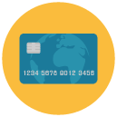 creditcard Flat Round Icon