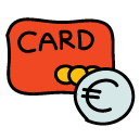 creditcard euro Doodle Icon