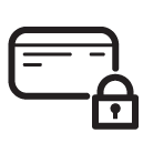 creditcard security line Icon