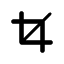 crop glyph Icon