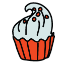 cupcake Doodle Icons