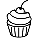 cupcake icing line Icon