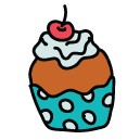 cupcake_1 Doodle Icons