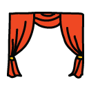 curtains theatre Doodle Icon