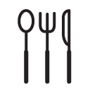 cutlery line Icon