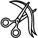cutting hair line Icon