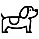 dachshund line Icon
