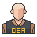 dea man Filled Outline Icon