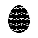decorated egg glyph Icon