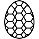 decorated egg_1 line Icon