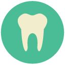 dental Flat Round Icon