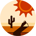 desert flat Icon
