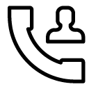 dial contact 1 line Icon