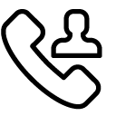 dial contact 3 line Icon