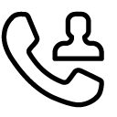 dial contact 4 line Icon