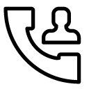 dial contact 7 line Icon