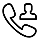 dial contact 9 line Icon