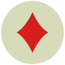 diamond Flat Round Icon