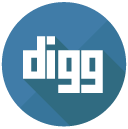 digg Flat Round Icon