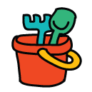 digging toys Doodle Icons