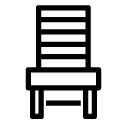 dining room chair line Icon