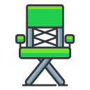 director chair Filled Outline Icon
