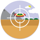 disk shooting flat Icon