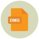 dmg Flat Round Icon