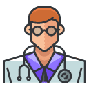 doctor man Filled Outline Icon