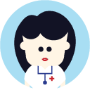 doctor woman flat Icon
