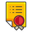 document Filled Outline Icon
