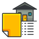 document house Filled Outline Icon