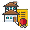 documentation house Filled Outline Icon