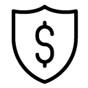 dollar security line Icon