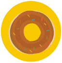doughnut Flat Round Icon