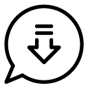 download chat one line Icon