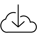 download cloud line Icon