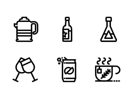 drinks-line-icons