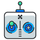 drone remote control Filled Outline Icon