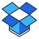 dropbox Filled Outline Icon