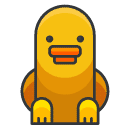 duckling Filled Outline Icon