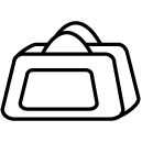 duffel bag line Icon