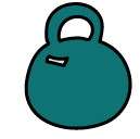 dumbbell Doodle Icon