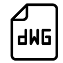 dwg file line Icon