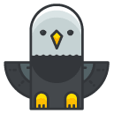 eagle Filled Outline Icon