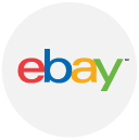 ebay Flat Round Icon