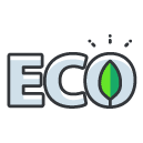 eco Filled Outline Icon