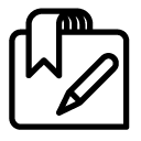 edit bookmark document line Icon