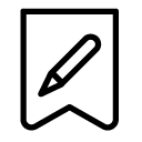 edit bookmark line Icon