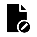 edit document glyph Icon